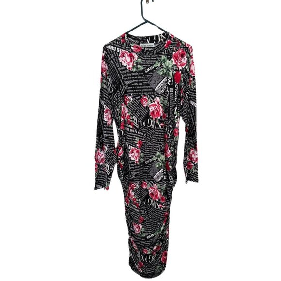 Almost Famous Rose Print Dress NWT 3X - Picture 3 of 3